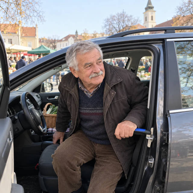 A kesztyűtartóban, készen a következő útra.