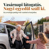 Illusztrációs fotó: Vasárnapi látogatás. Nagyi egyedül száll ki. Az unokája pedig már szalad a karjaiba.